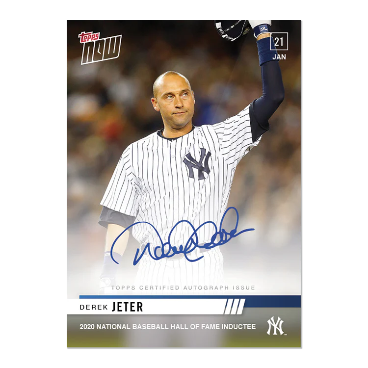 On-Card Auto # to 99 - Derek Jeter - MLB TOPPS NOW® Card OS59A
