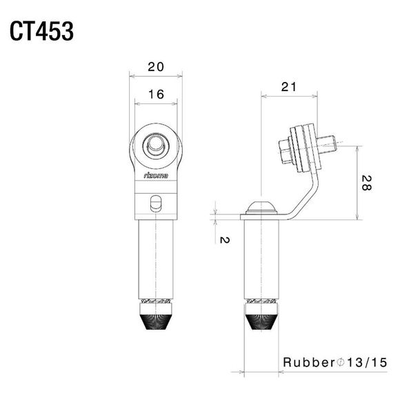 Rizoma Fluid Reservoir Mount for Brake or Clutch - BlackRef: RZ0542 / CT453B