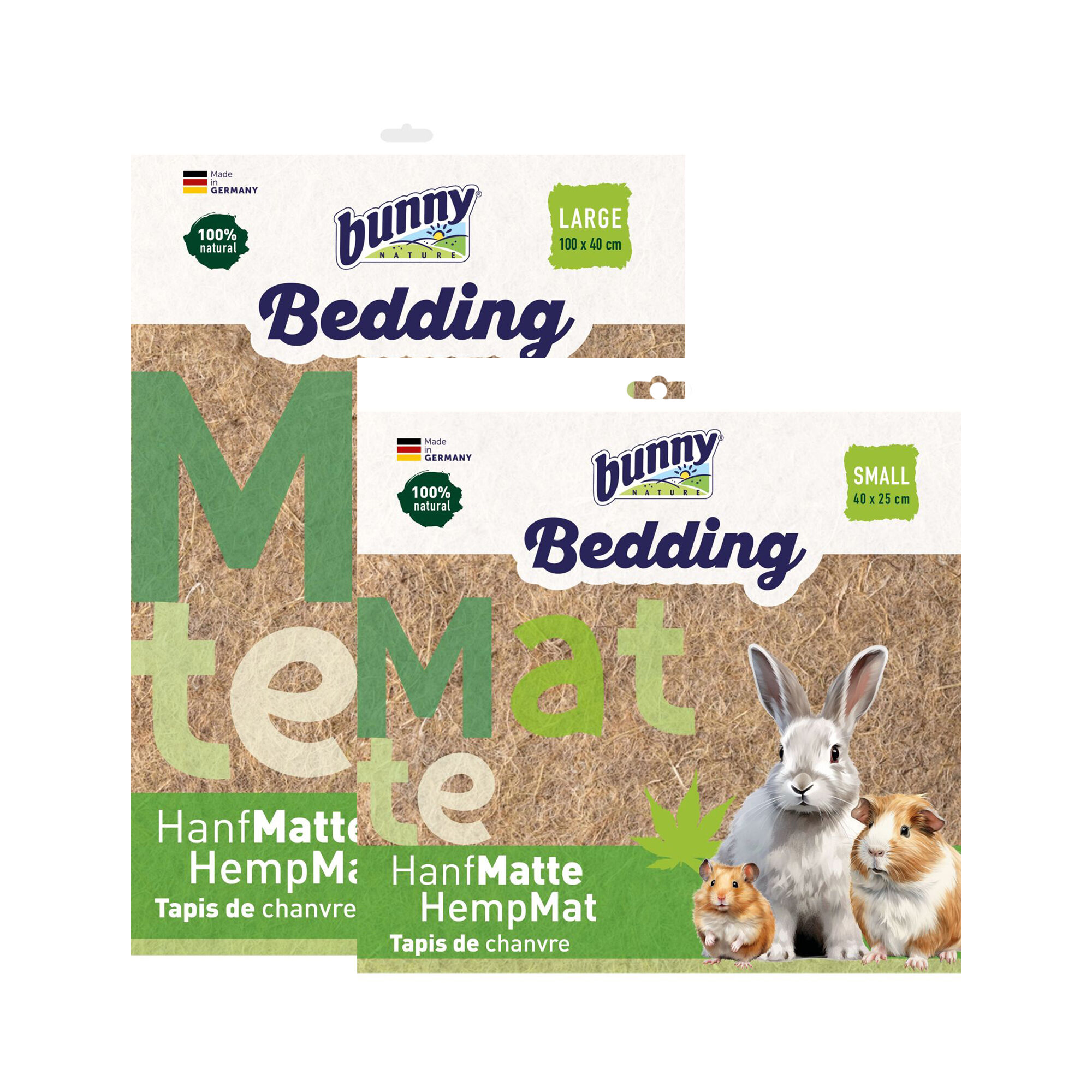 Bunny Nature Hemp Mat -  S - 40 x 25 cm