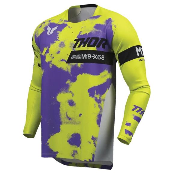 Thor Launch Bleach cross jersey - Child - Gray / YellowRef: TO3226
