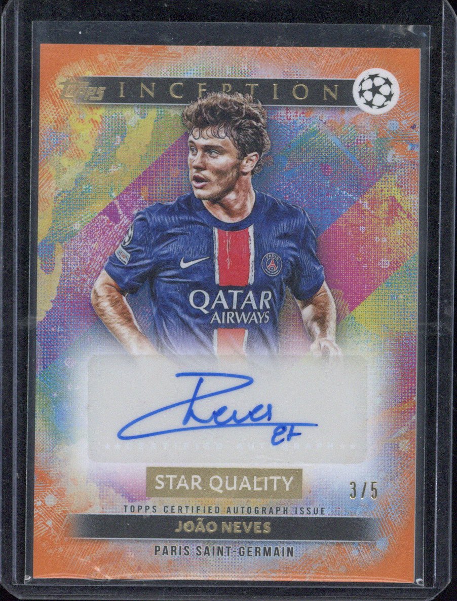 2024-25 Topps Inception UCC Joao Neves Star Quality Autograph /5 #SQA-JN