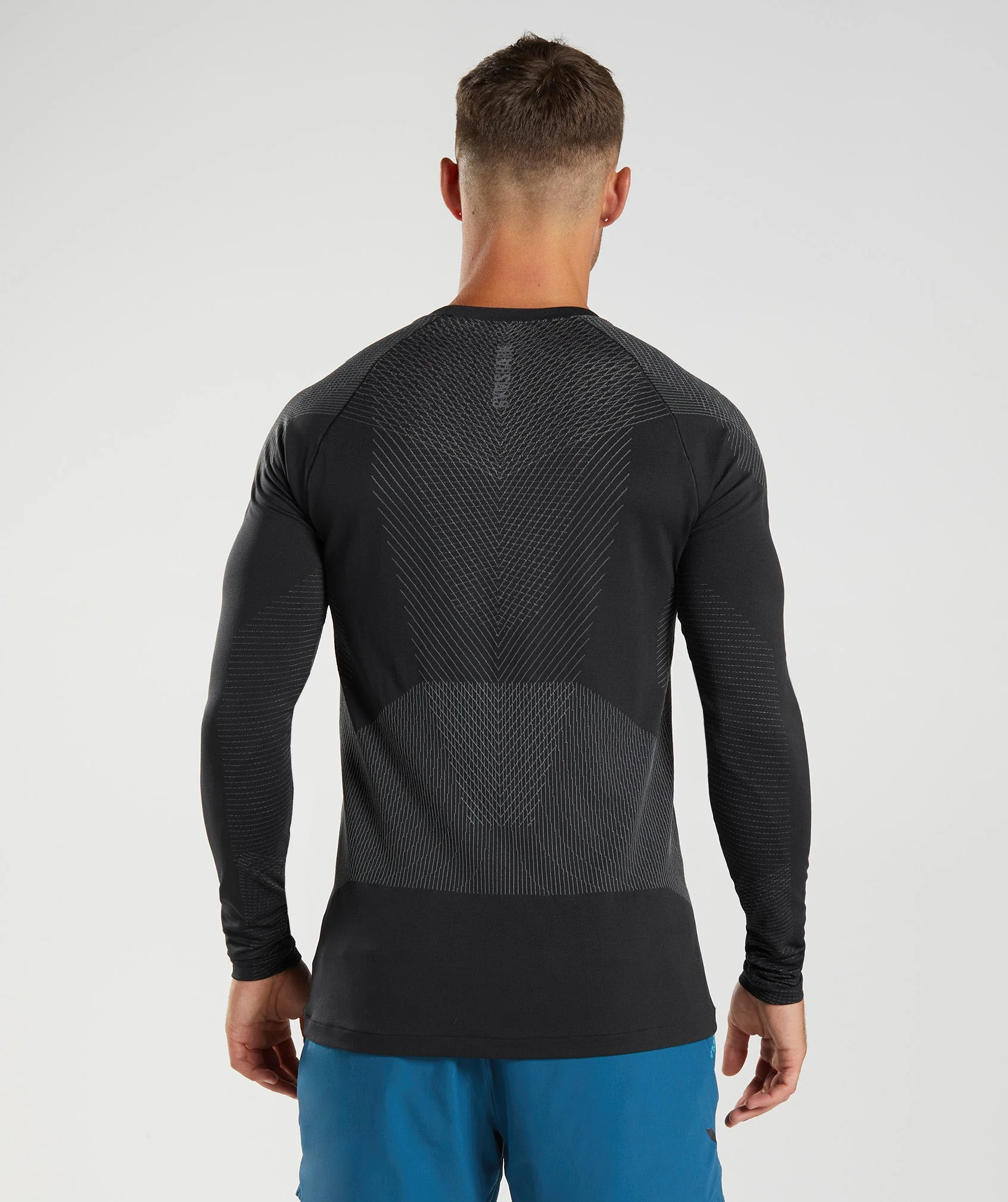 Apex Seamless Long Sleeve T-Shirt Black/Silhouette Grey