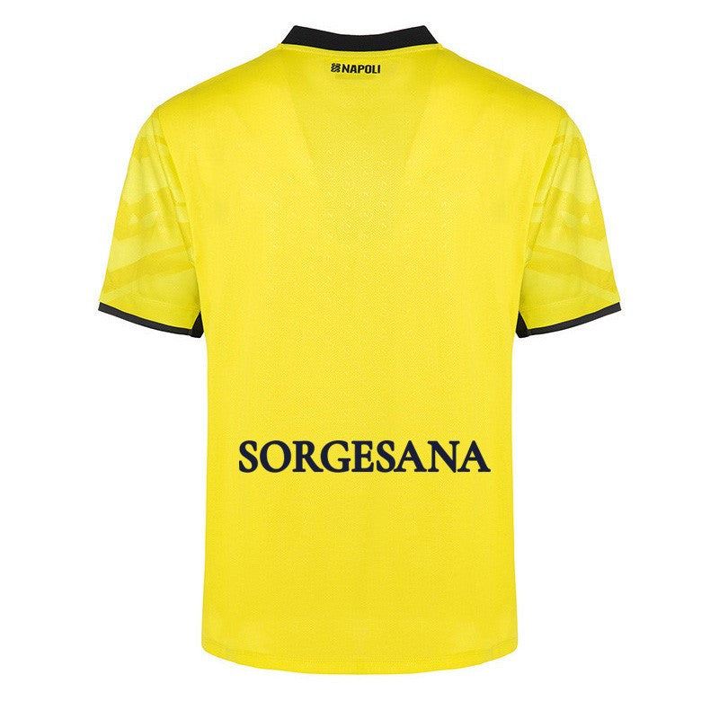 SSC Napoli Goalkeeper Yellow Match Shirt for Kids 2024/2025