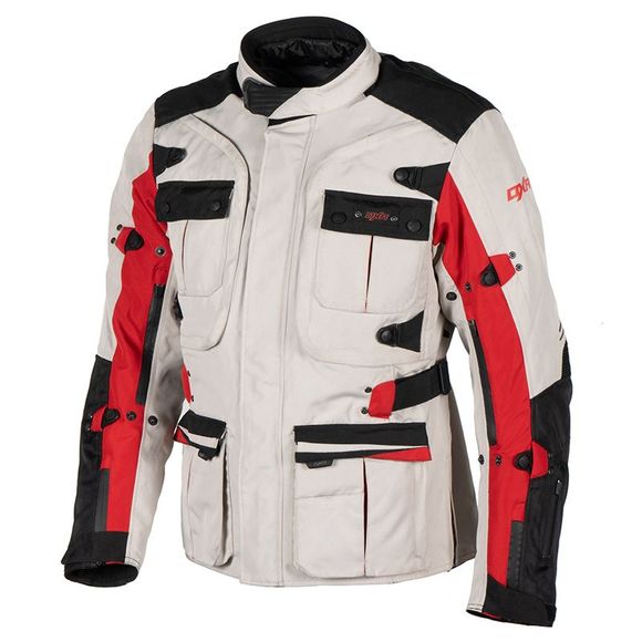 Dxr Emisfer Motorcycle Jacket - Gray / RedRef: DXR0405