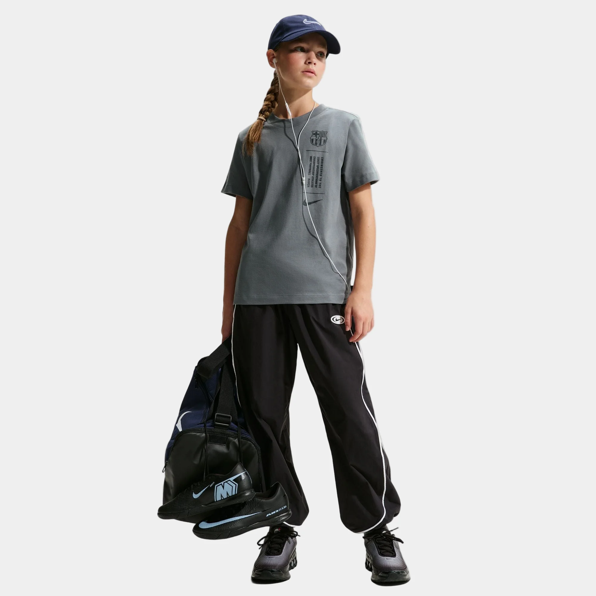 Tee Junior Barça Nike grey