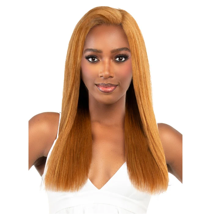 Bobbi Boss Indiremi 100% Remy Hair Nu Lace 13x4 Lace Frontal Wig - MHRLF016 YAKY STRAIGHT 22