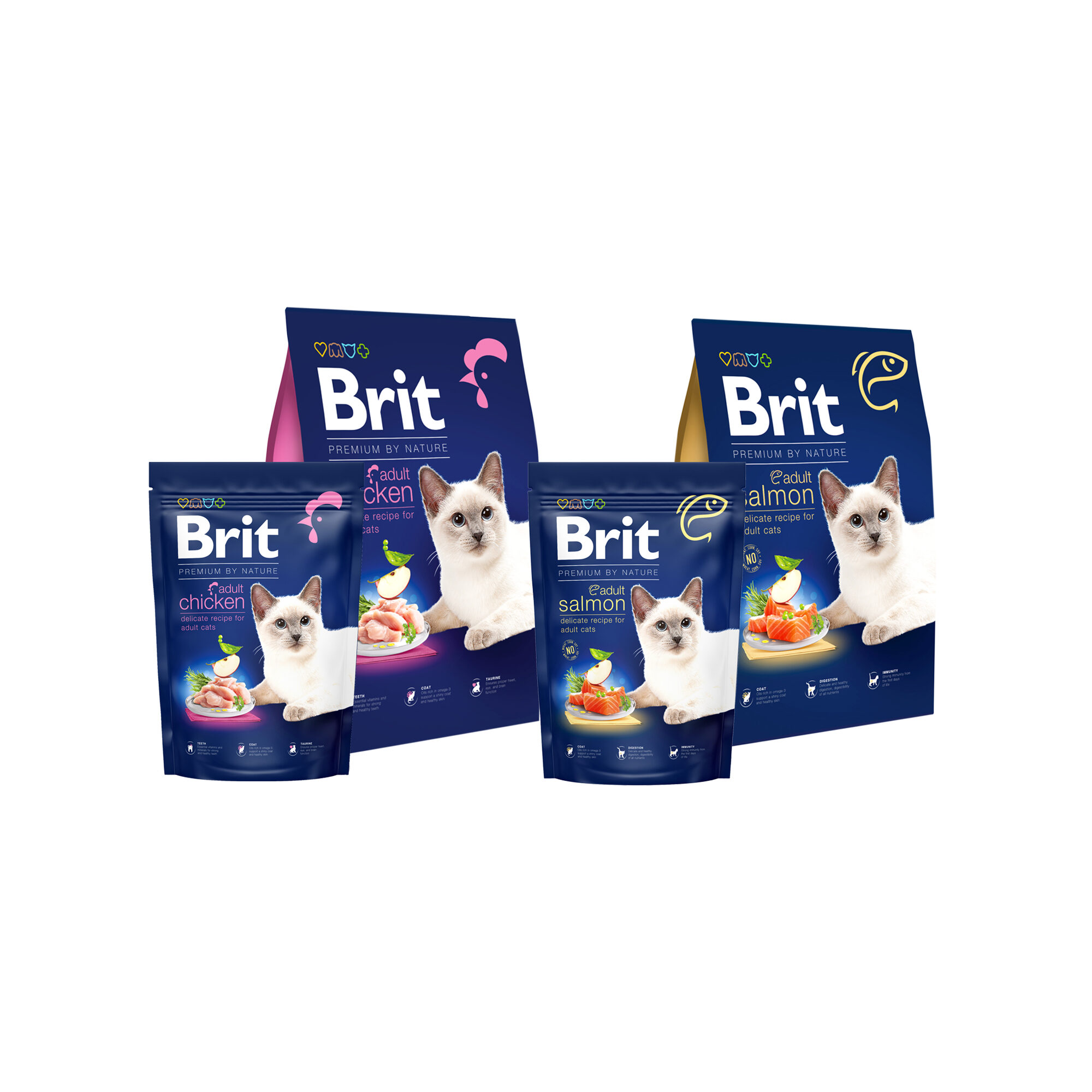 Brit Premium by nature Cat - Adult - Chicken - 1.5 kg