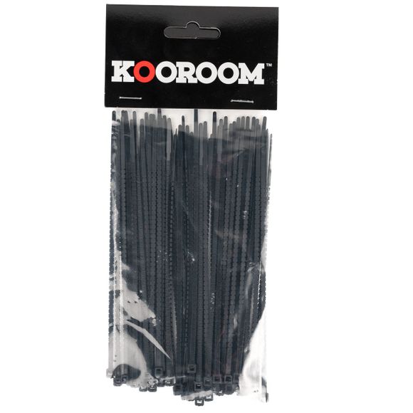 KOOROOM tightening necklaces cut by hand 150mm x 2.8mm universal 60 pack - blackRef: kor0202 / kor0202c123