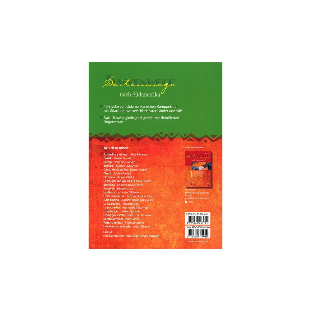 Edition Dux Saitenwege Südamerika 2 – Thomann Ireland