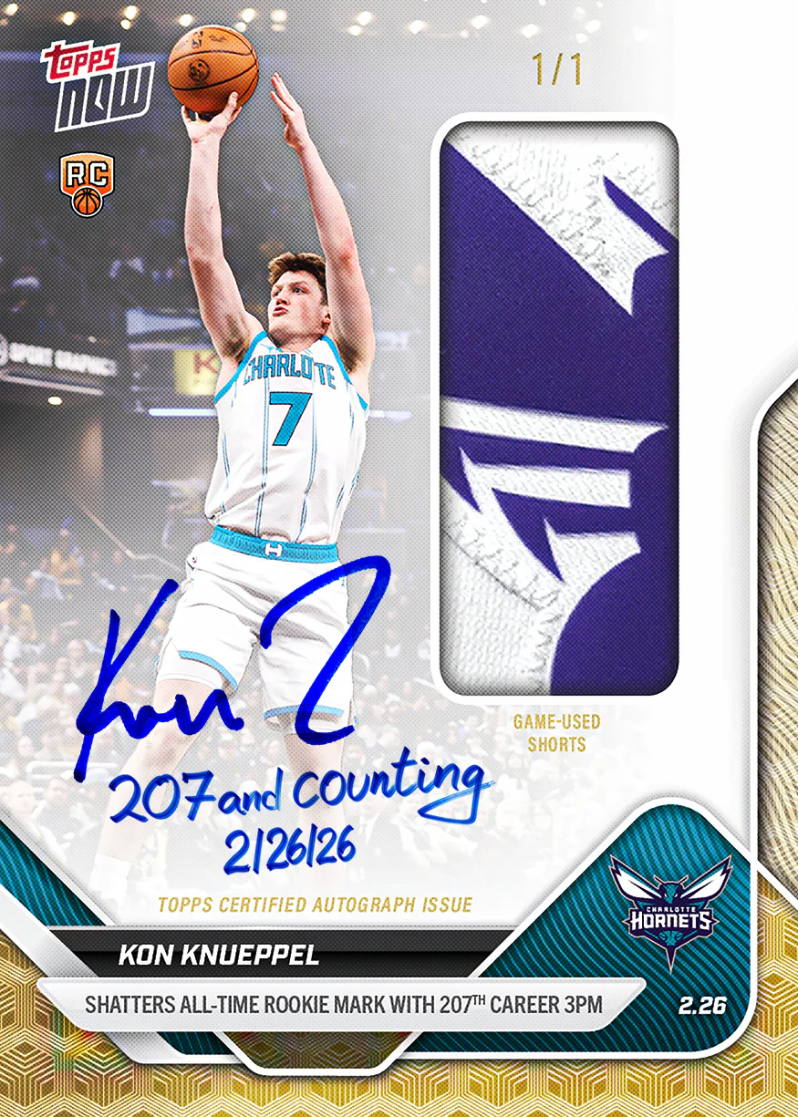 Kon Knueppel - 2025-26 NBA Topps NOW® - Card 184 - PR: 37438