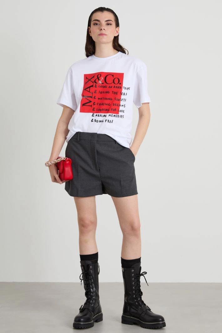 Printed T-shirt - WHITE