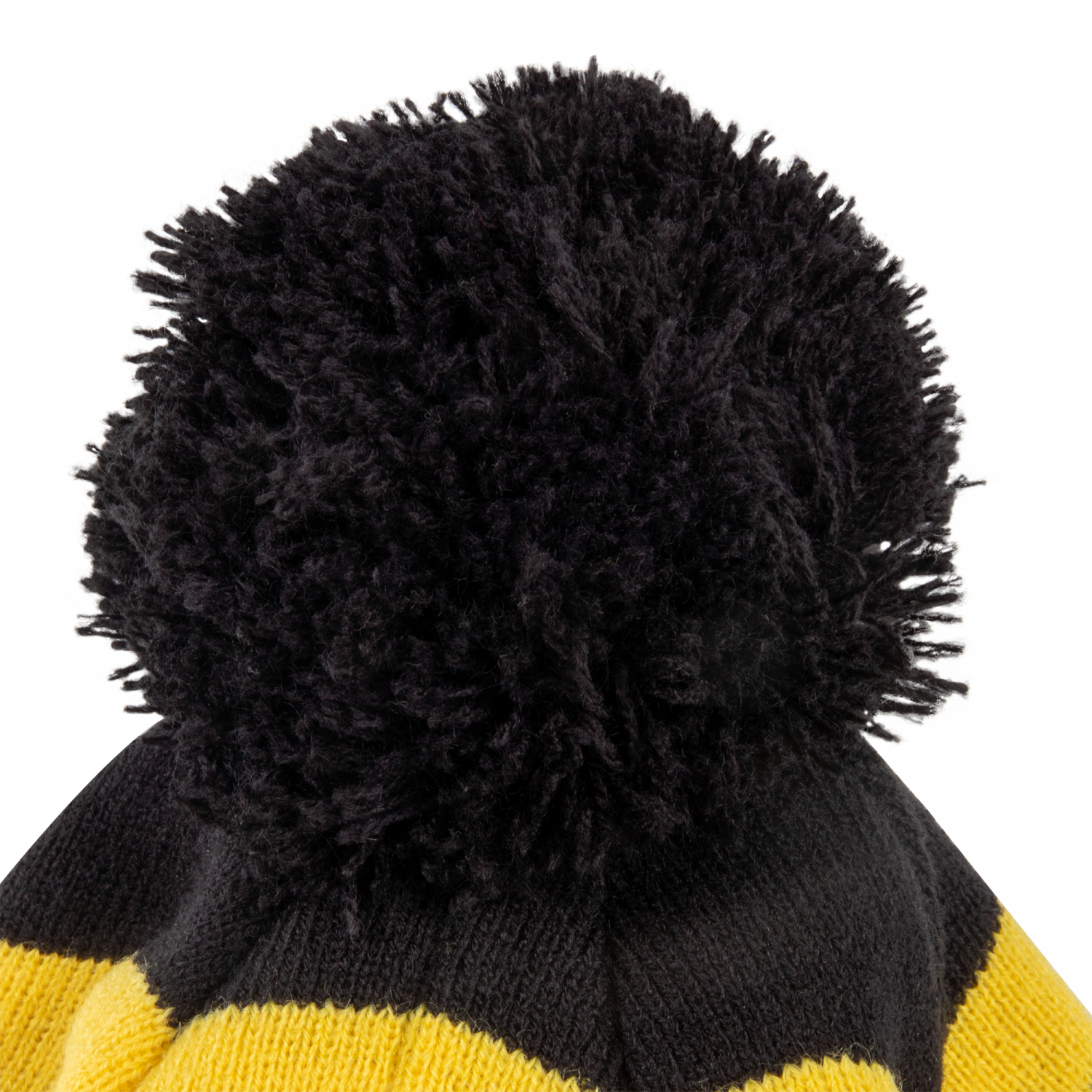 Black Cat Bobble Hat (Black\/Yellow)