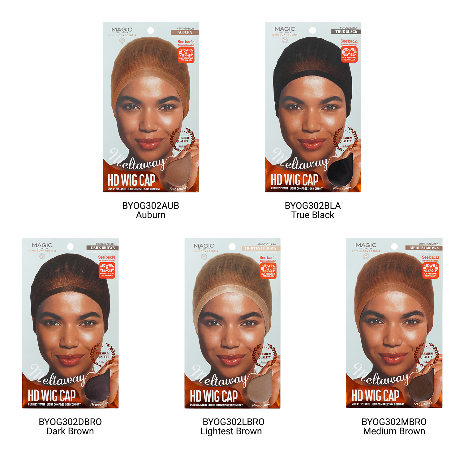 Magic Collection HD Meltaway Wig Cap 2pcs