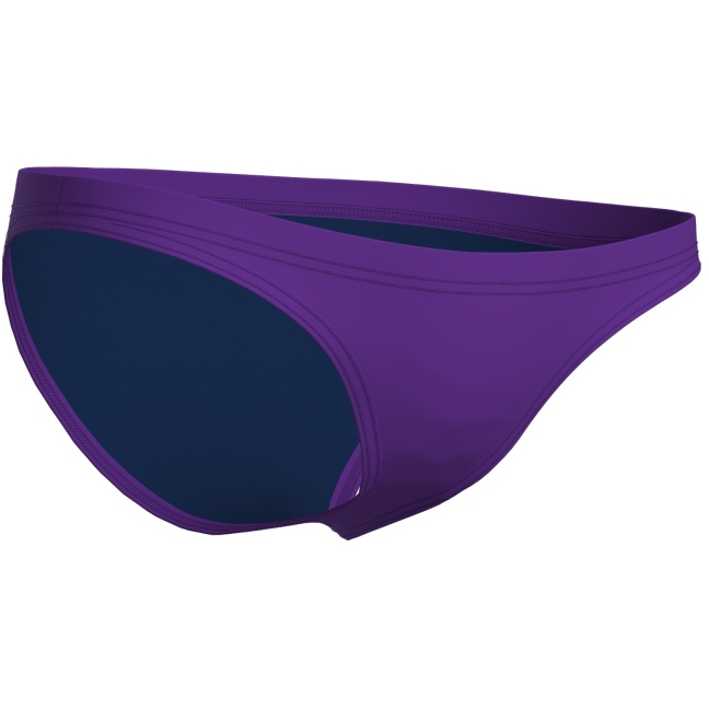 arena Performance Solid Team Bikini Slip Women - Plum-Bright Coral