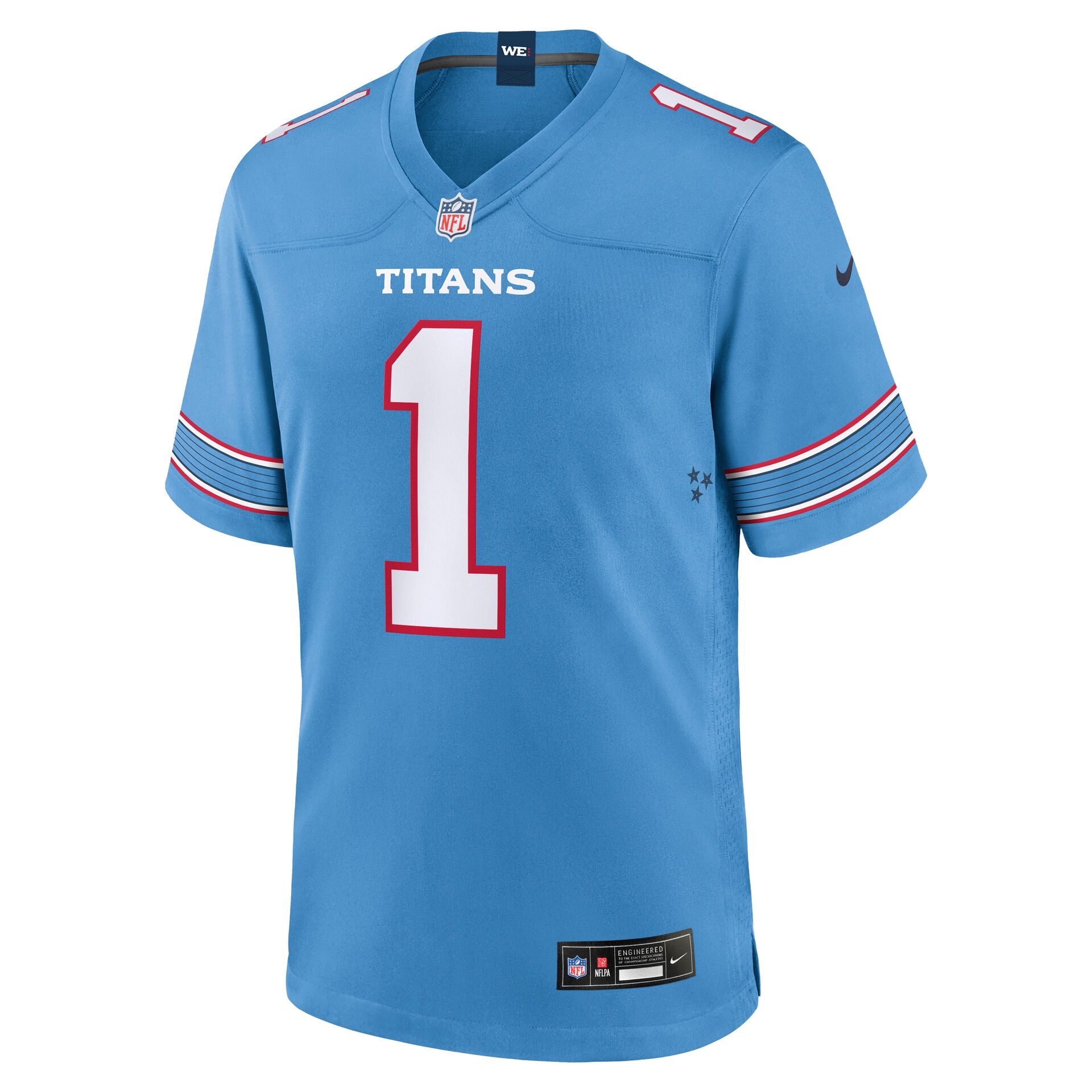 Cam Ward #1 Tennessee Titans 2026 Game NFL Jersey Blue