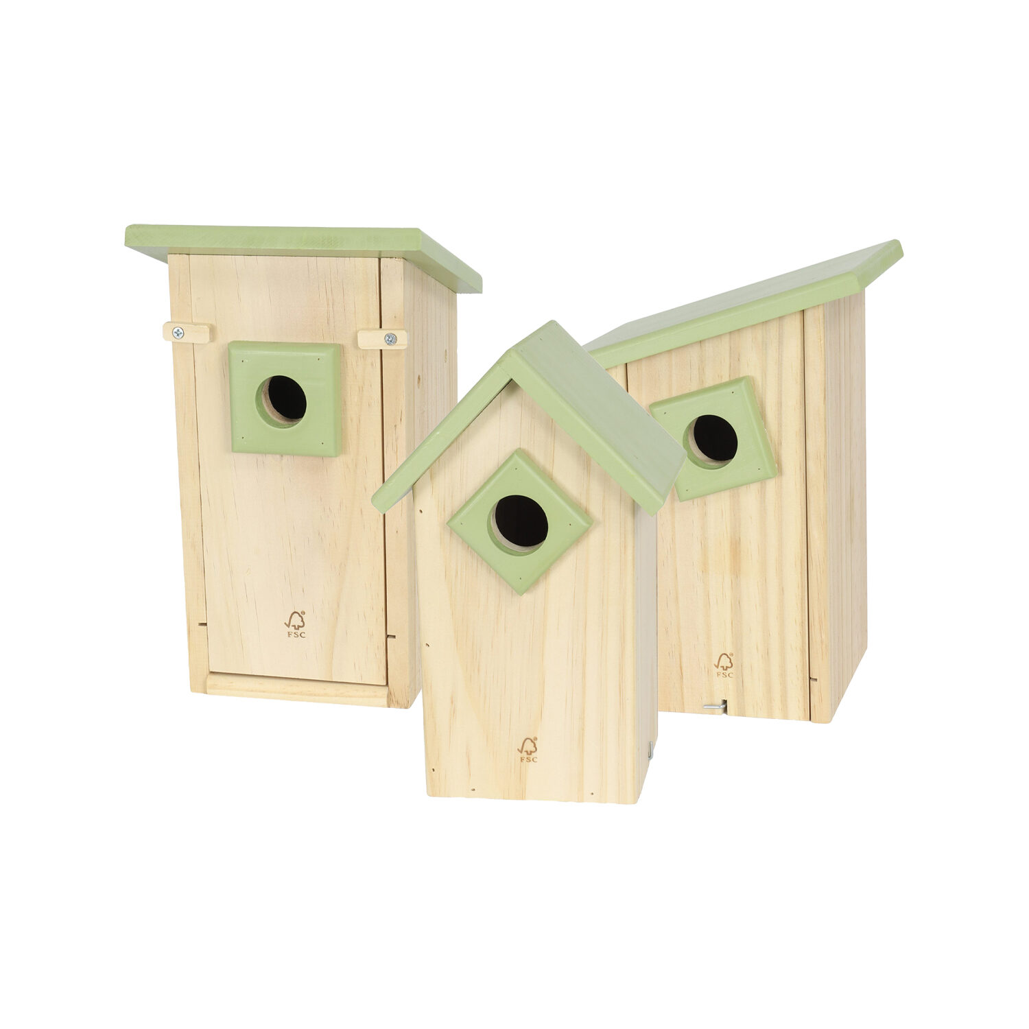 Boon Tit Box Wood - Flat Roof