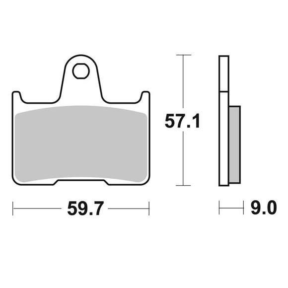 SBS 765LS Sinter Sintered Metal rear brake padsRef: 765LS / 765040
