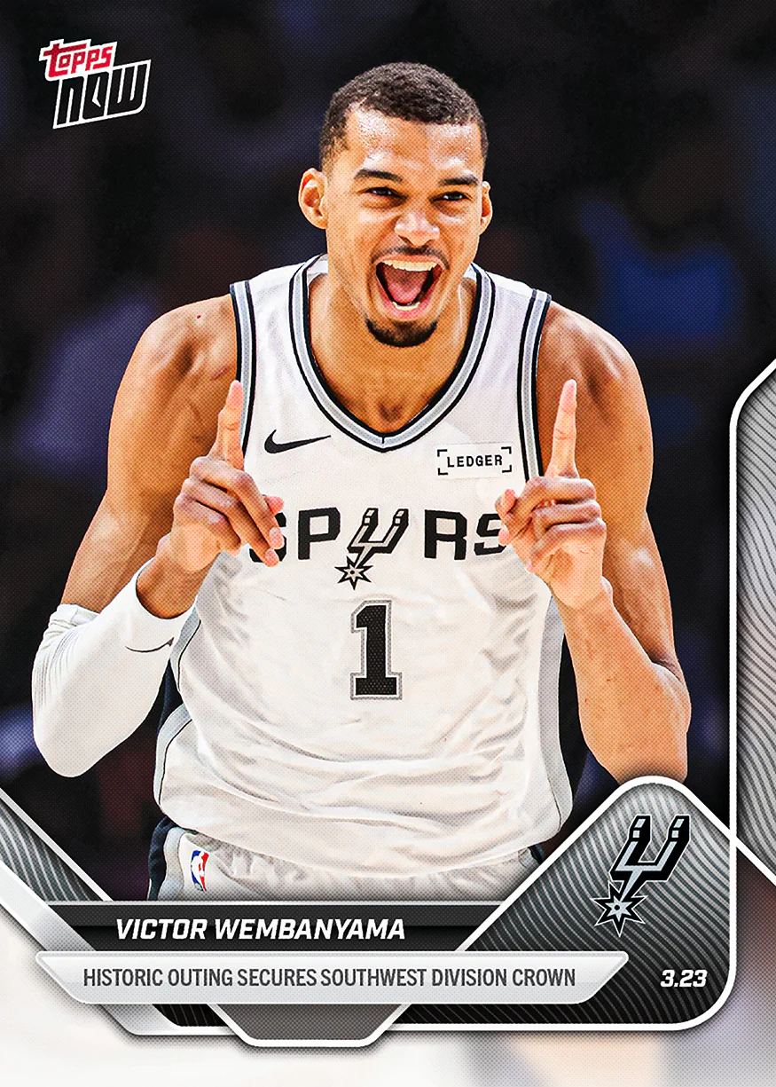 Victor Wembanyama - 2025-26 NBA Topps NOW® - Card 223 - PR: 3741