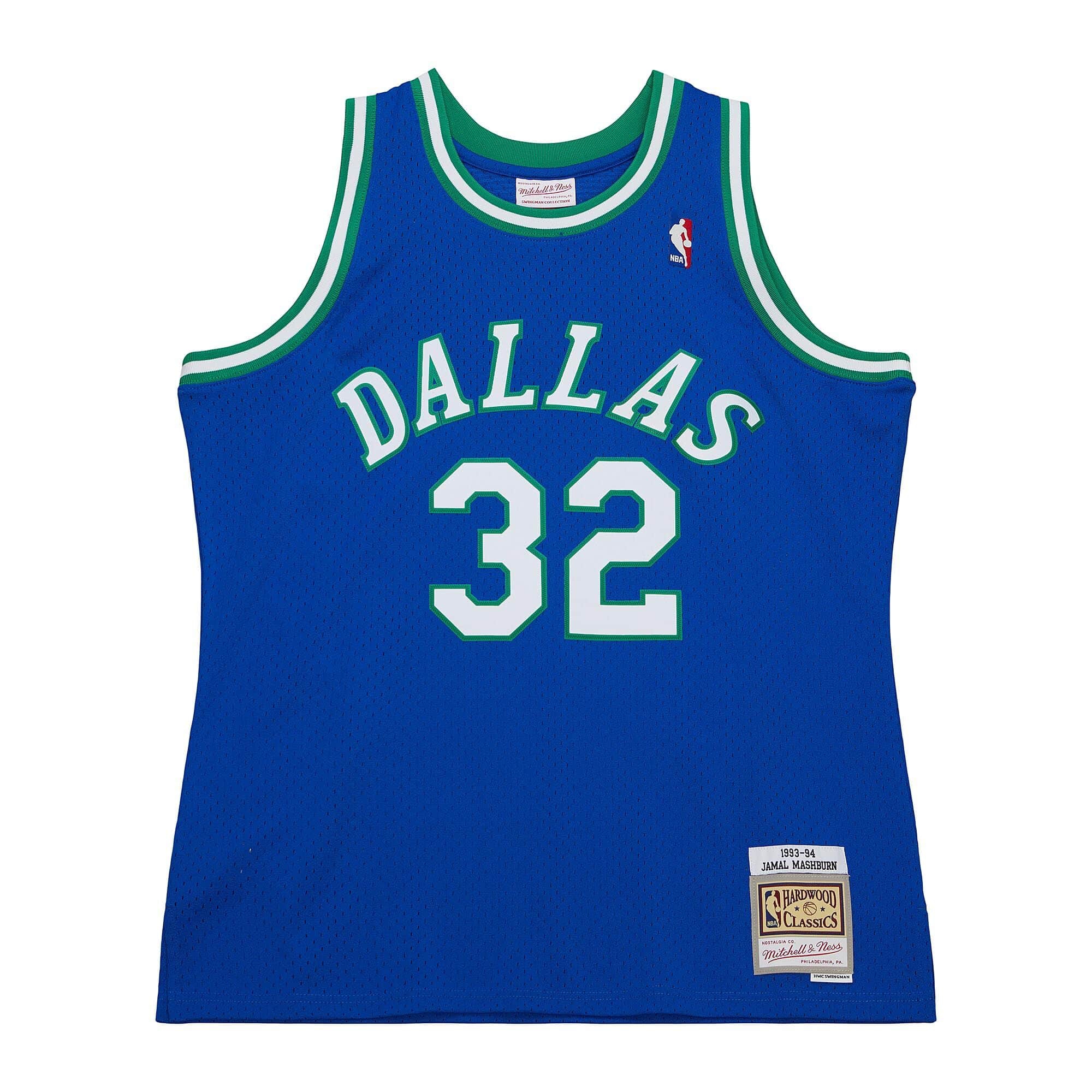 Jamal Mashburn #32 Dallas Mavericks 1993-94 Mitchell & Ness Swingman NBA Jersey Blue