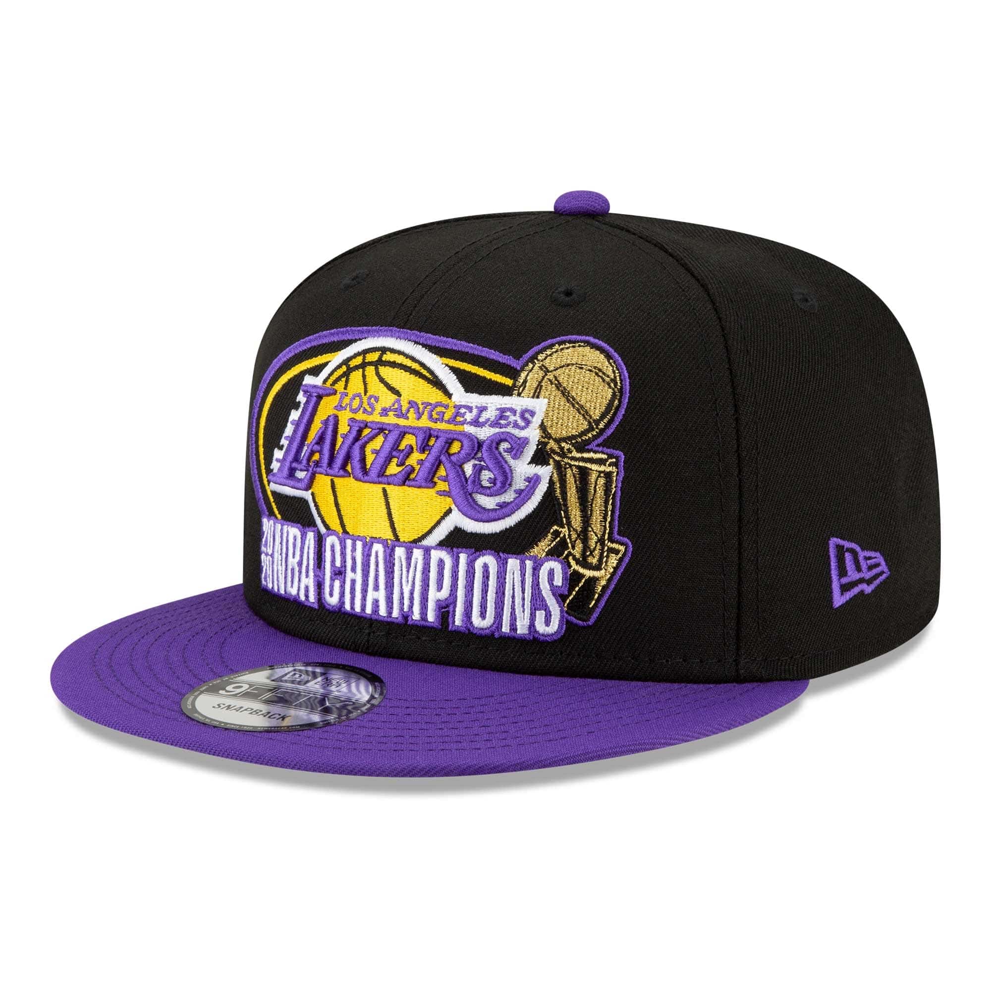 Los Angeles Lakers 2020 NBA Champs New Era 9FIFTY Snapback NBA Cap Black/Purple