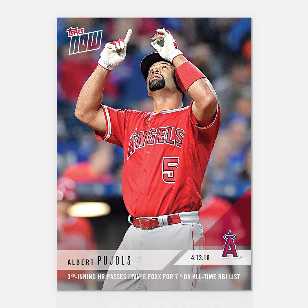 Albert Pujols - 04/13/2018 TOPPS NOW® Card 76 - Print Run: 278