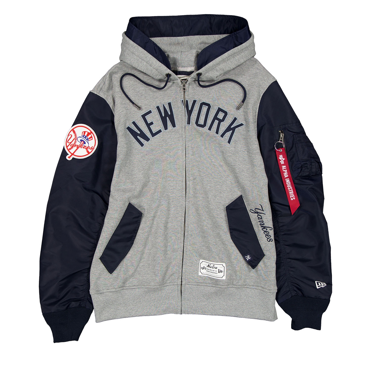 New York Yankees Alpha Industries MA-1 MLB Full-Zip Fleece Jacket
