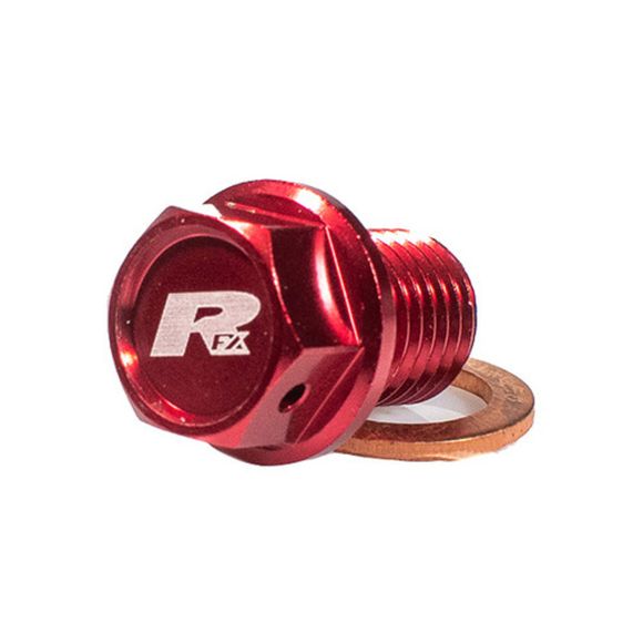Bouchon de vidange RFX aimanté [M12 x 12 mm x 1,50] - rougeRef : RFX00033A / 1110474003