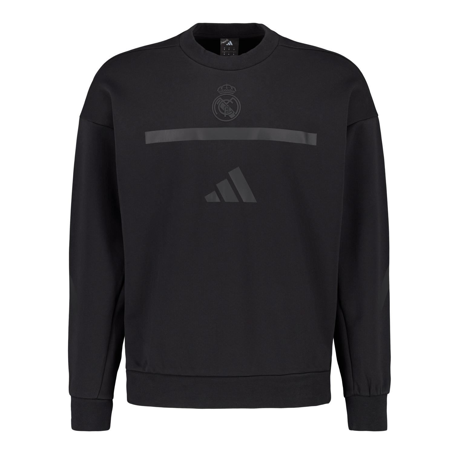 Mens adidas Real Urban Crew Sweatshirt Black