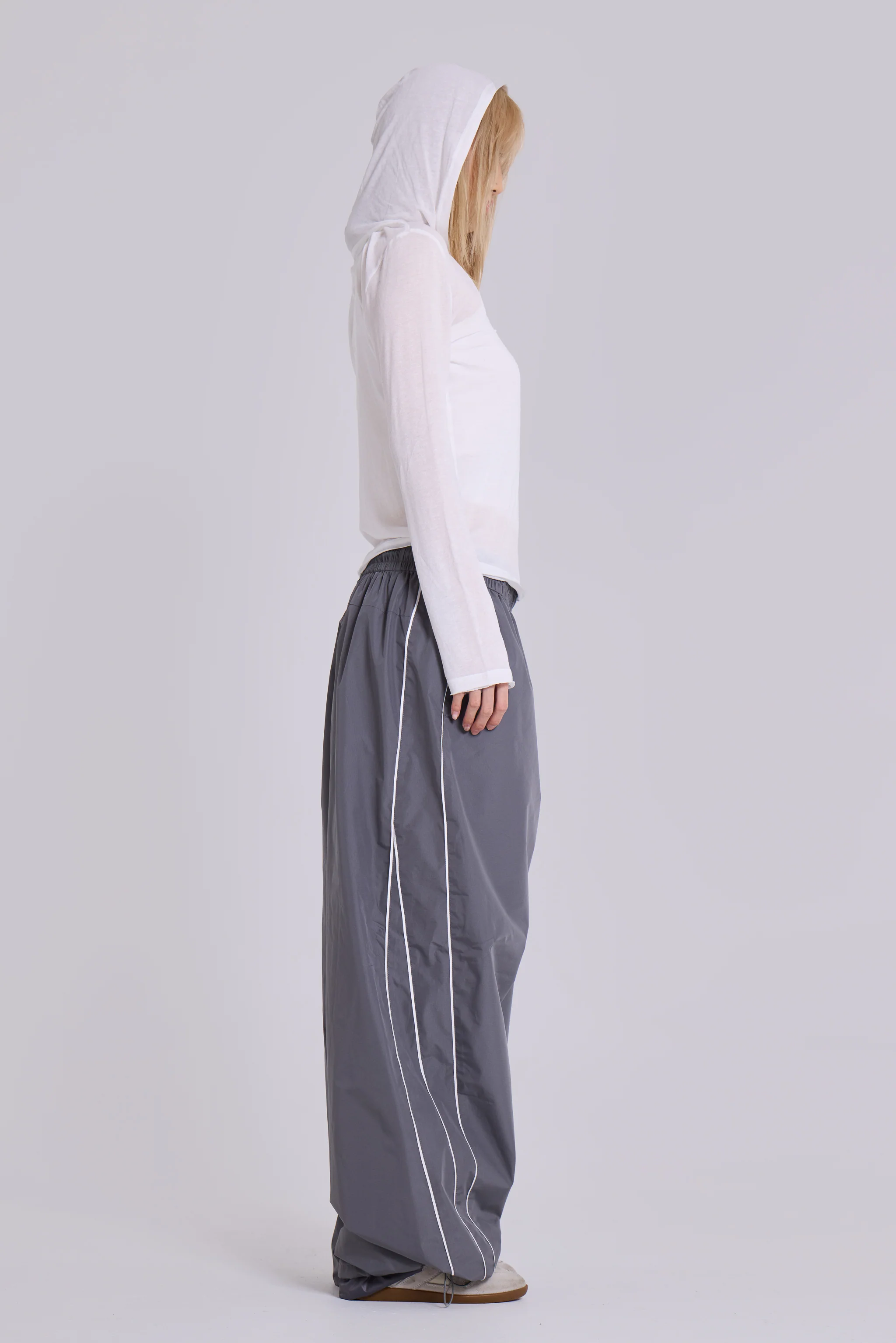 White Marl Mist Hoodie