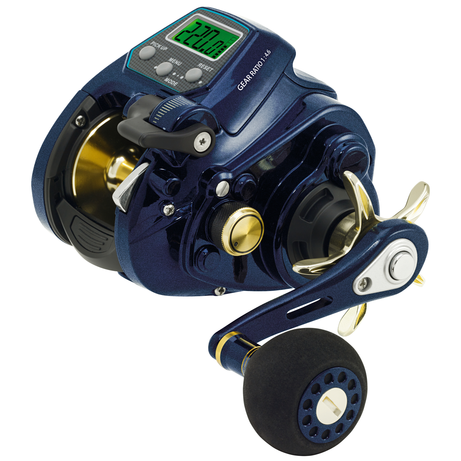 WFT Set: Electric reel Sea King 550 PR HP + 2x line KG Strong Exact