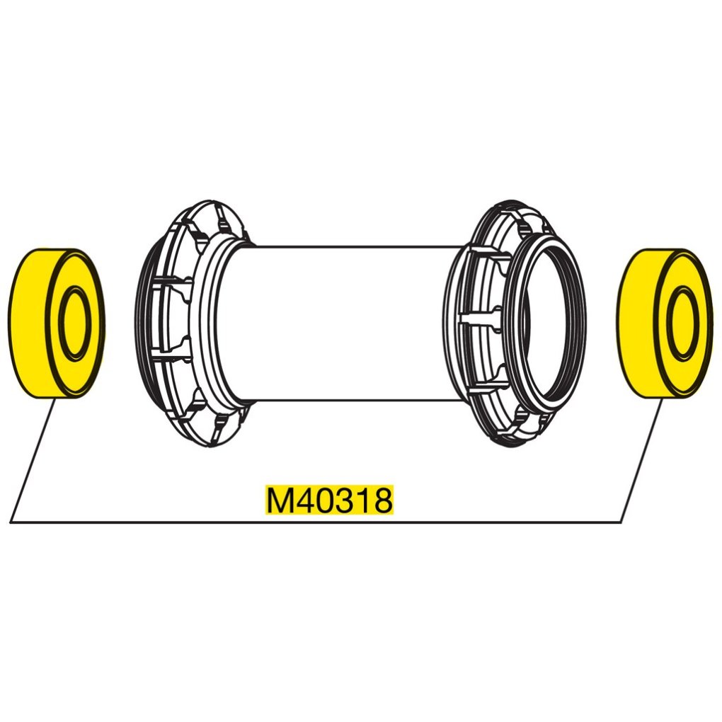 Mavic Front Wheel Hub Bearings 6001 - 12x28x8mm - M40318