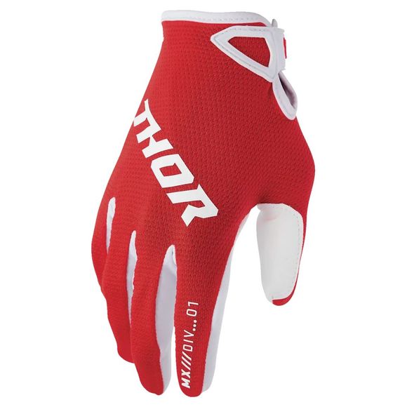 Gants cross Thor RIDE - STATIC - ENFANT - Noir / RougeRef : TO3292