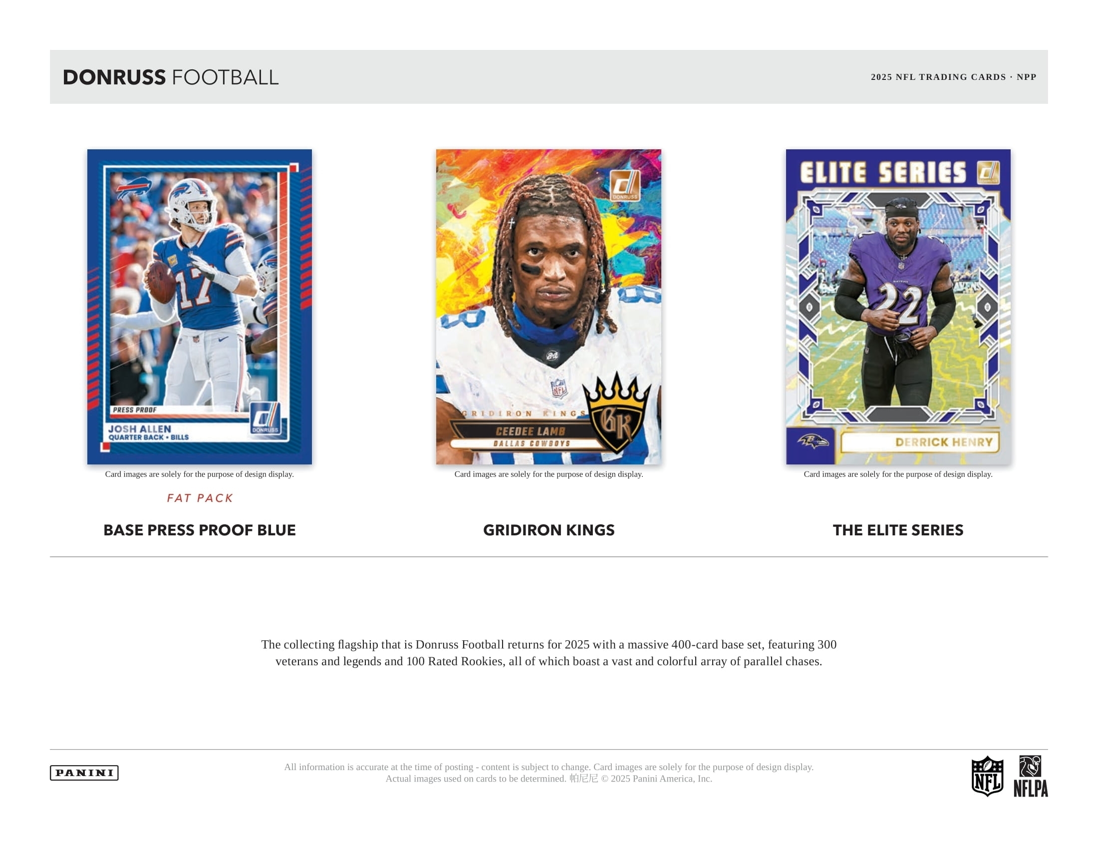 2025 Panini Donruss Football NFL Retail Box