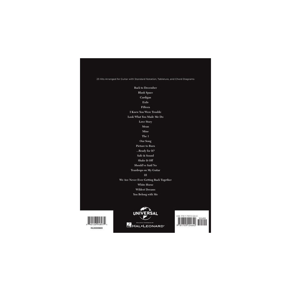 Hal Leonard Taylor Swift Easy Guitar – Thomann Ireland