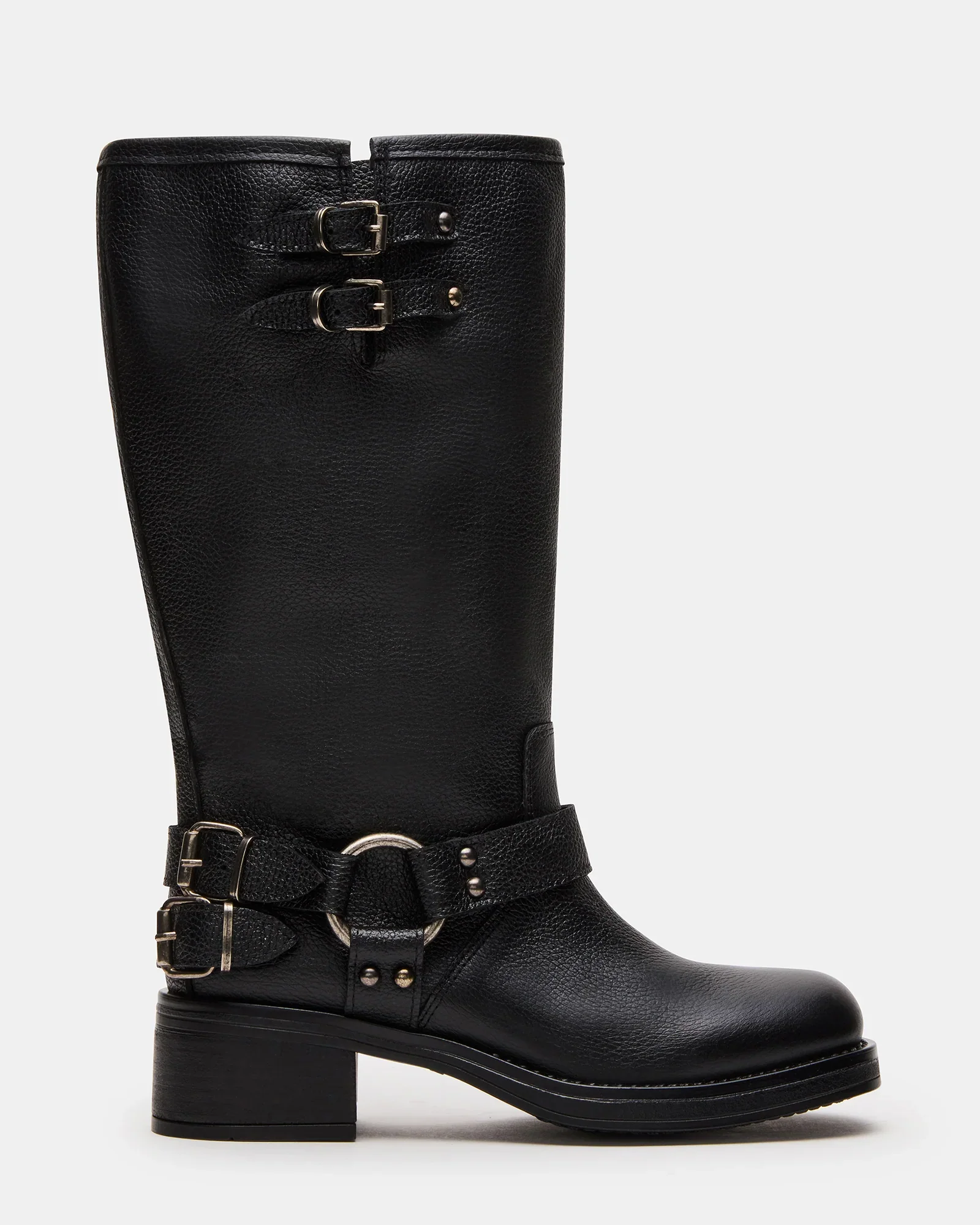 Astor Black Leather Wide Calf