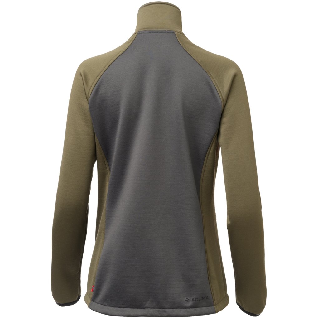 Aclima WoolShell Jacket Women - gray pinstripe / tarmac