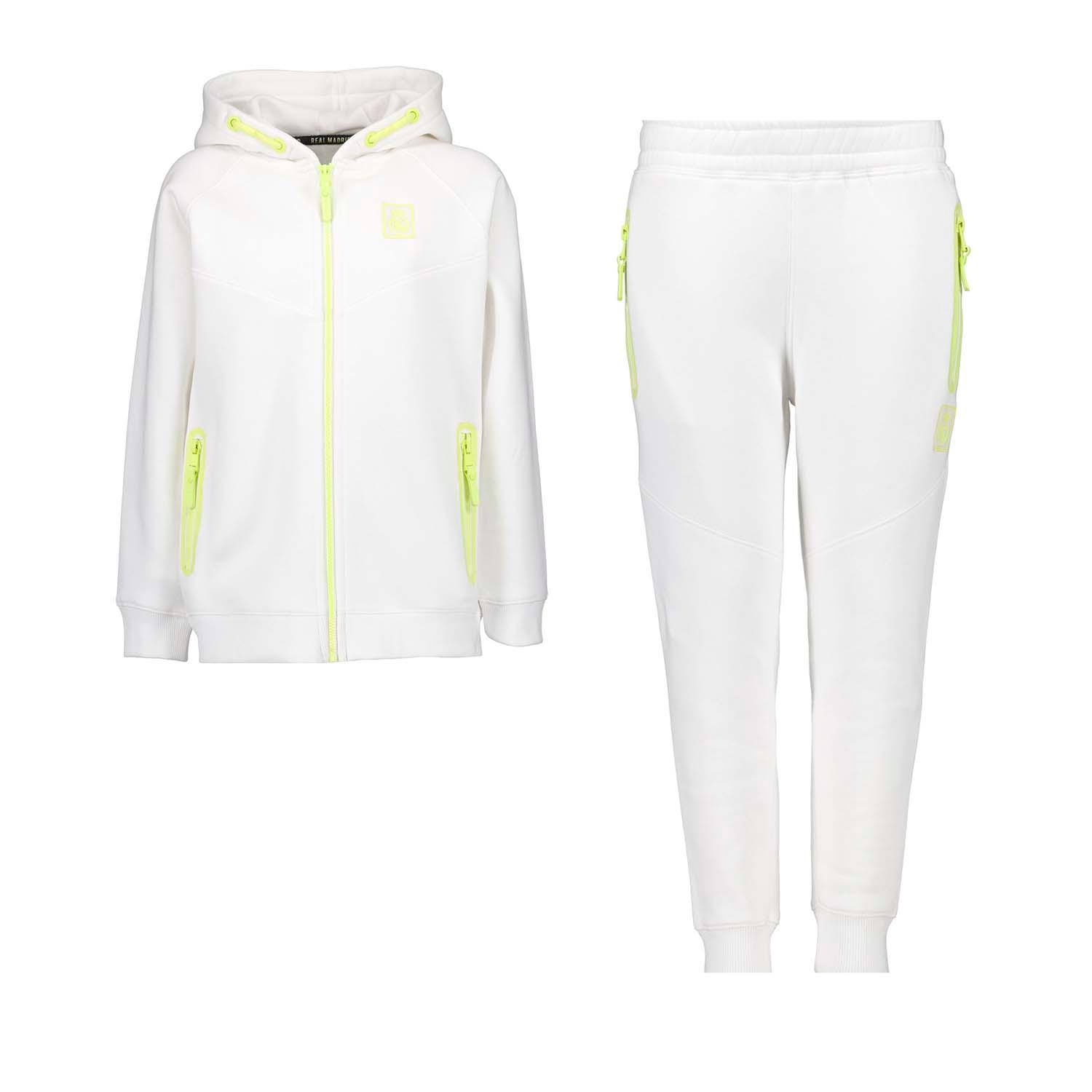 Kids Tracksuit Cool Kids Contrast Zip White
