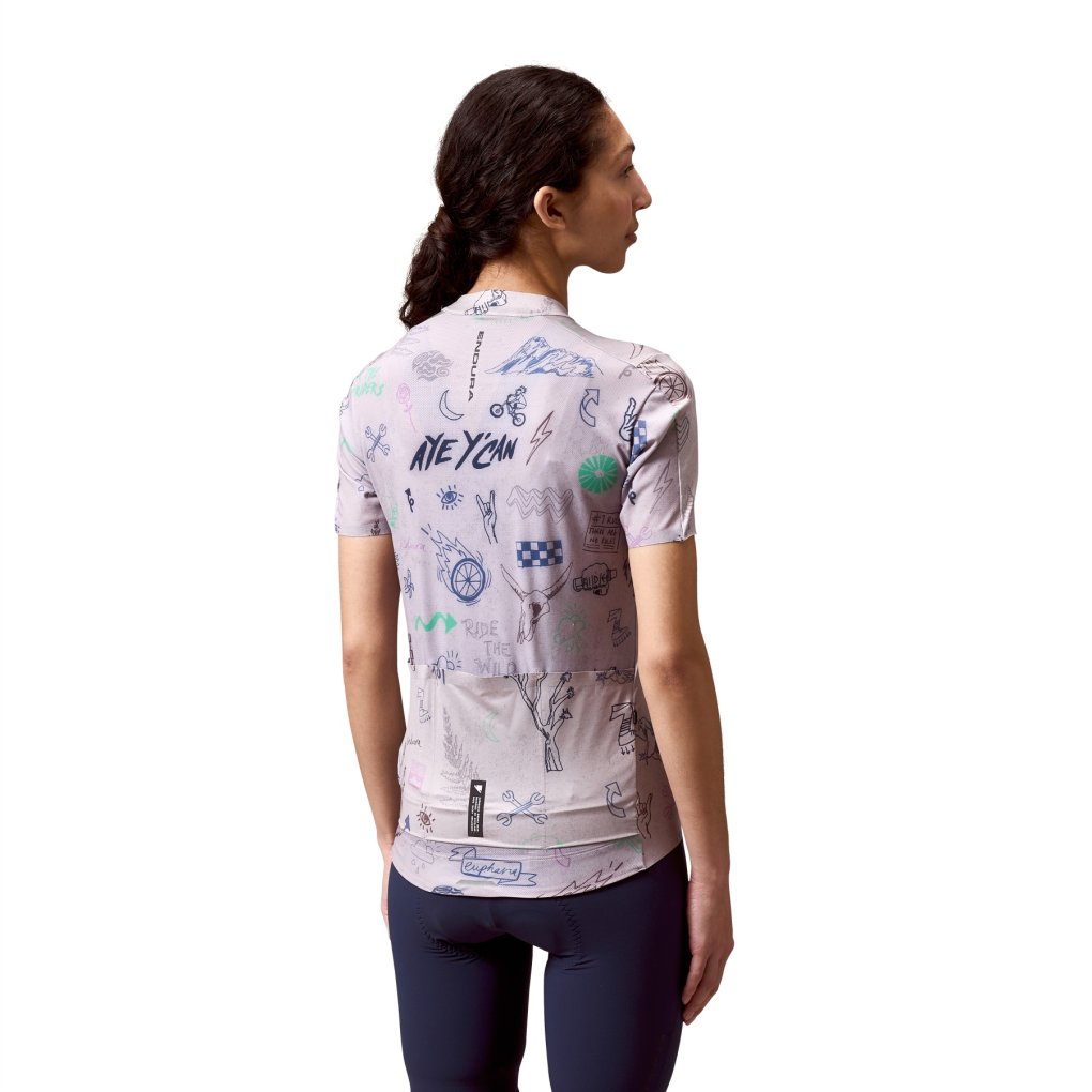 Endura Pro SL Print Short Sleeve Jersey Women - titanium