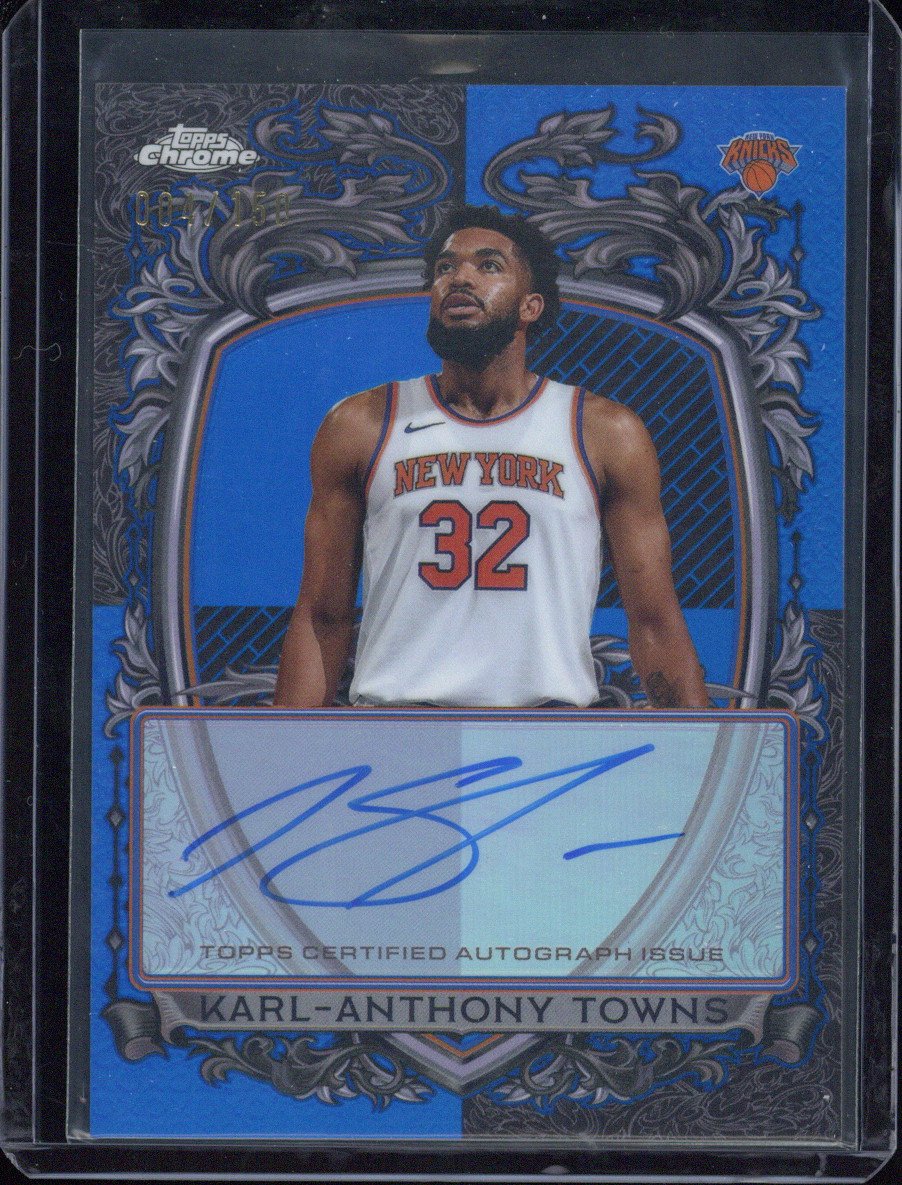 2025 Topps Chrome Karl-Anthony Towns Autograph /150 #SS-KAT