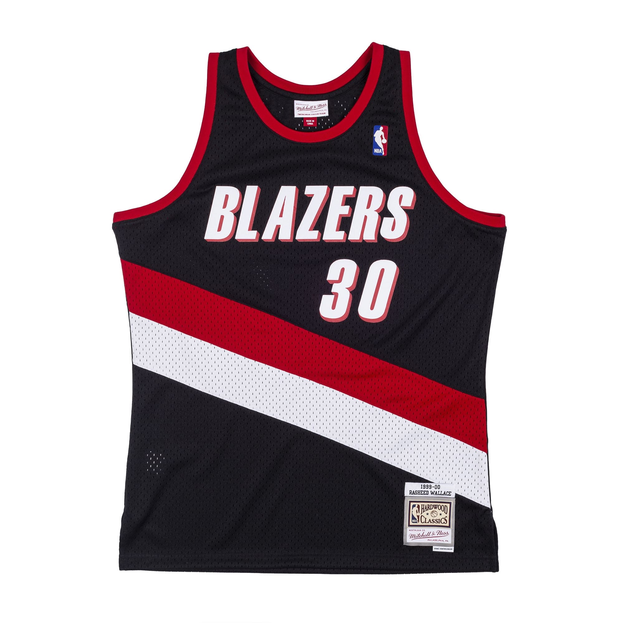 Rasheed Wallace #30 Portland Trail Blazers 1999-00 Swingman NBA Jersey Black