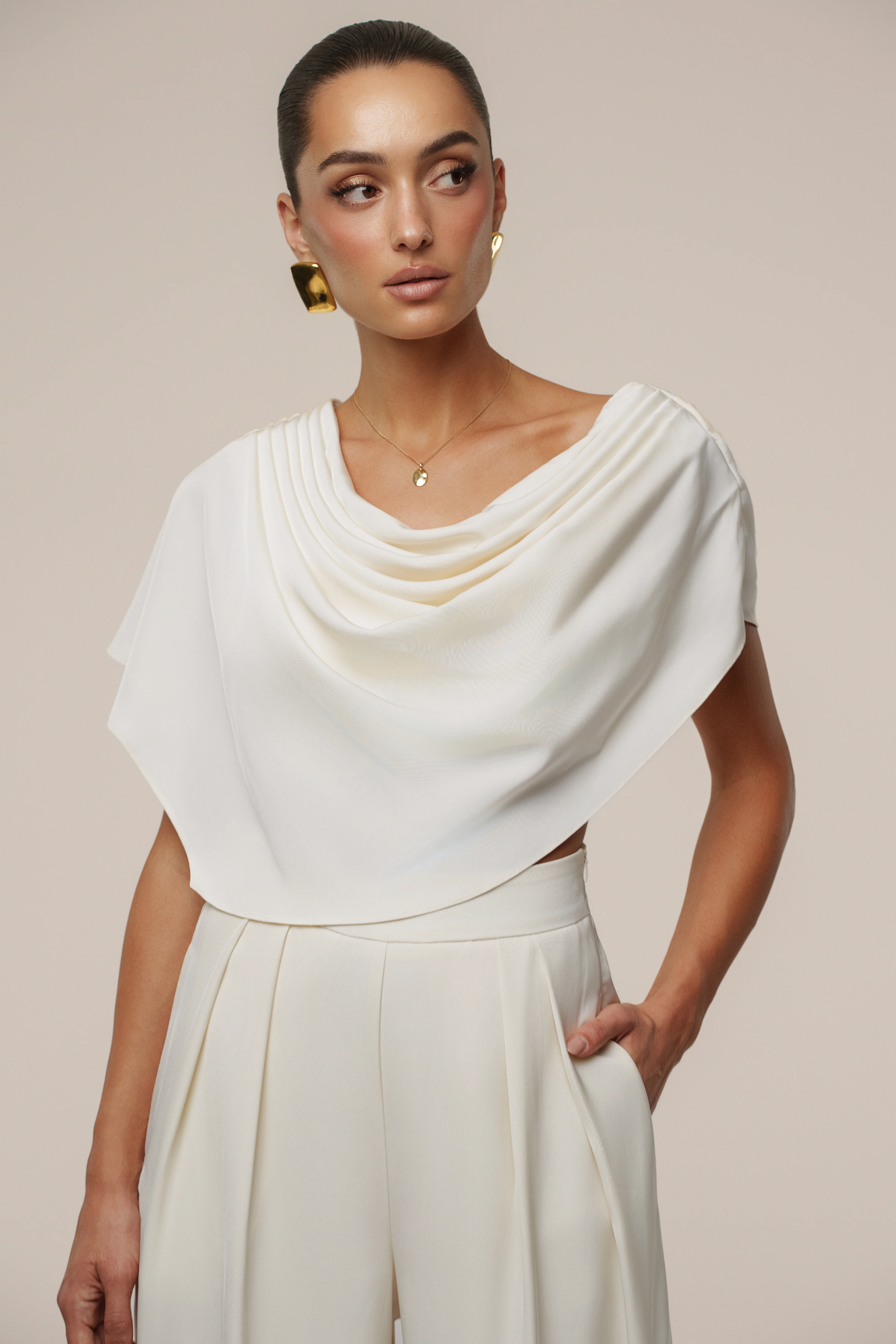 Buttercream Gleam and Glow Satin Top