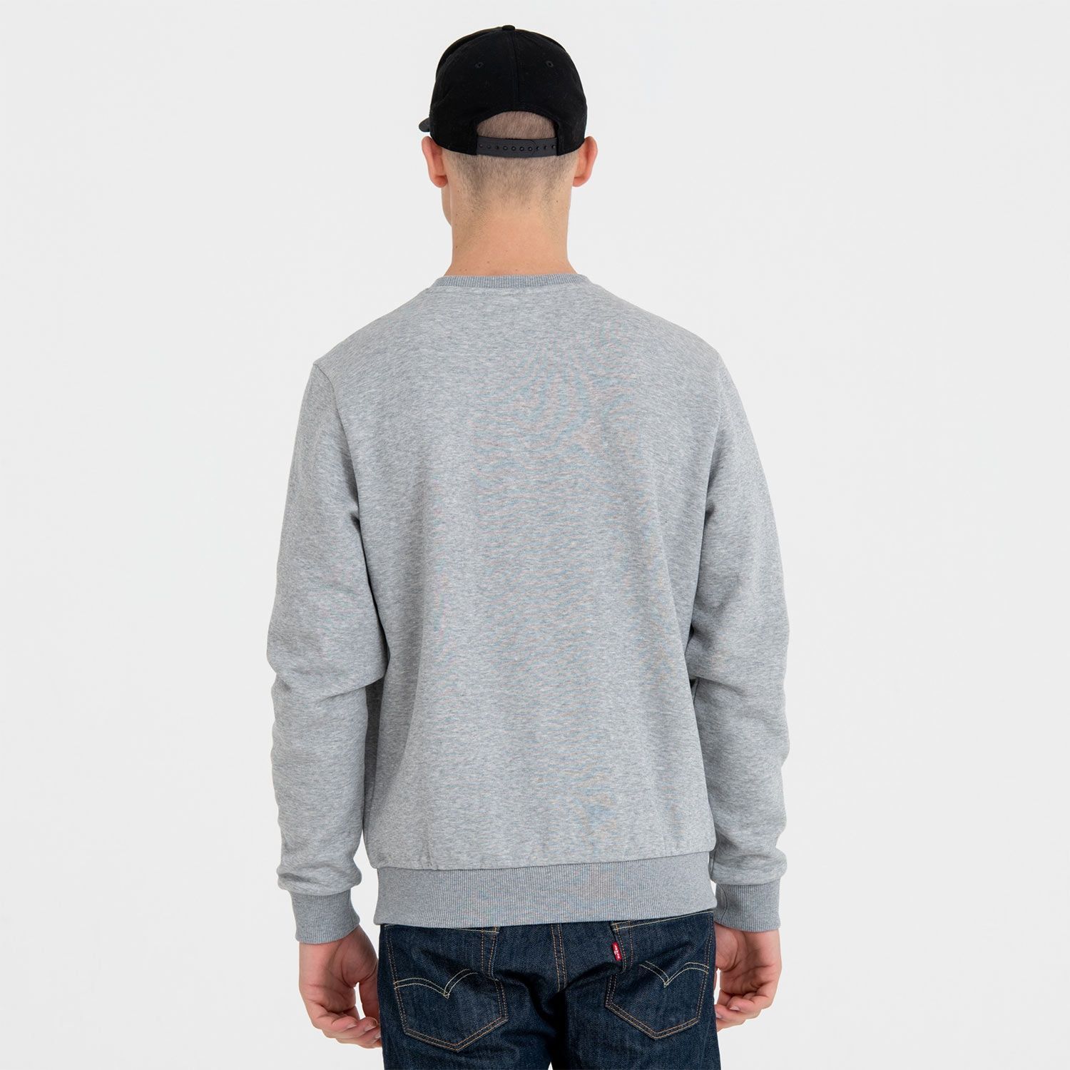 New York Yankees Logo Crewneck MLB Sweatshirt Grey
