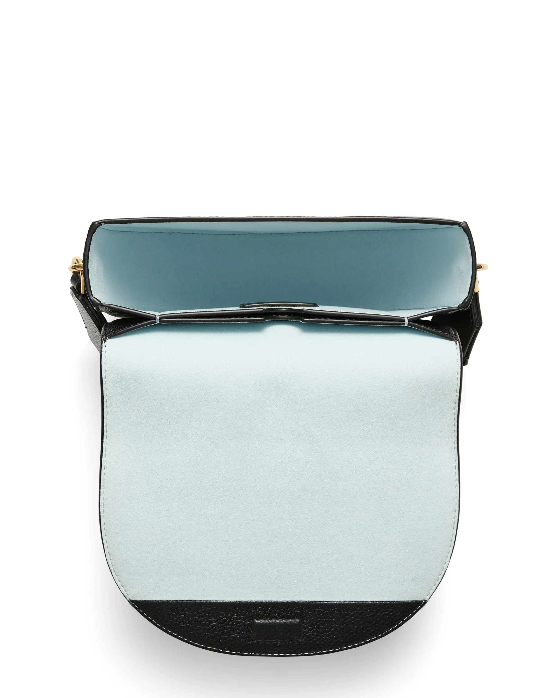 ECCO Saddle Bag Satteltasche aus Leder Schwarz 16X22X9 cm