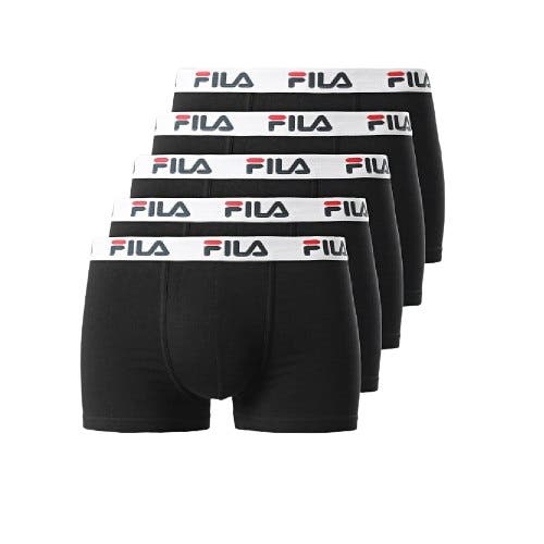 PACK 5 BLACK BOXERS FILA
