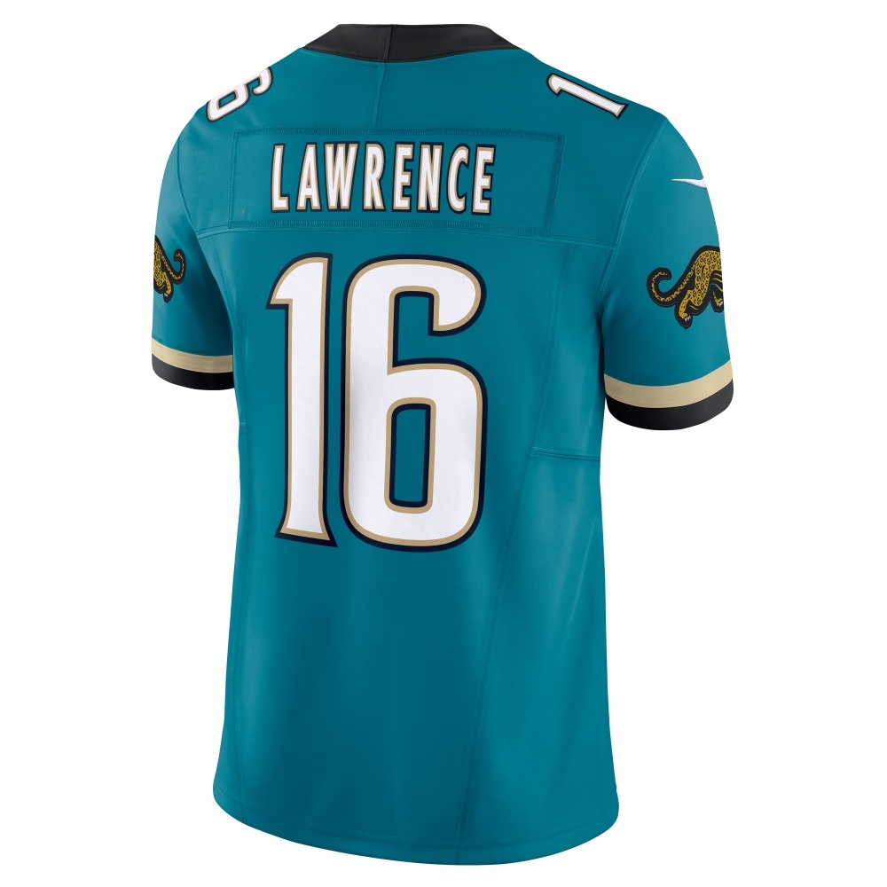 Trevor Lawrence #16 Jacksonville Jaguars Classic Nike Vapor F.U.S.E. Limited NFL Jersey Teal
