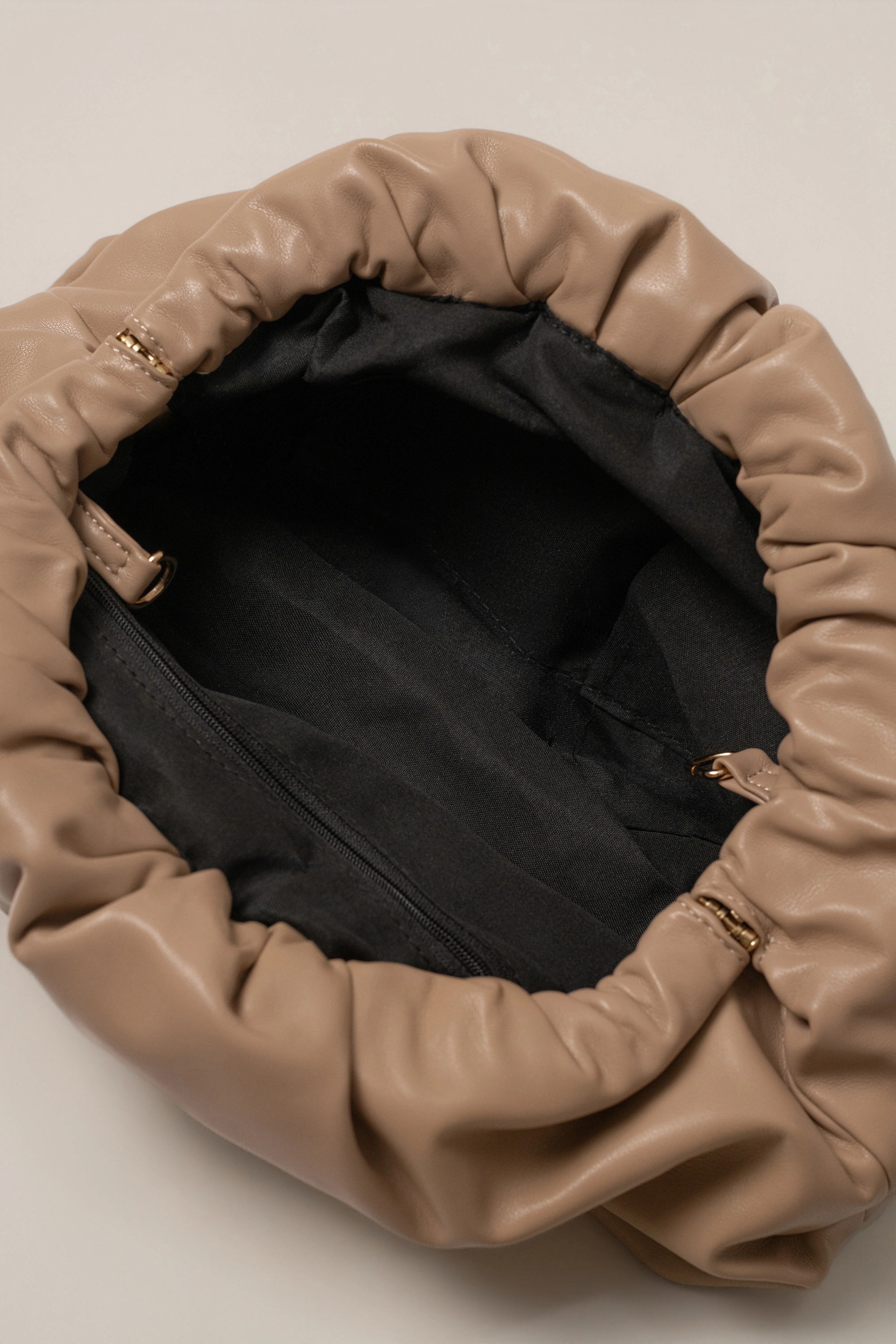 Beige Signature Cloud Bag