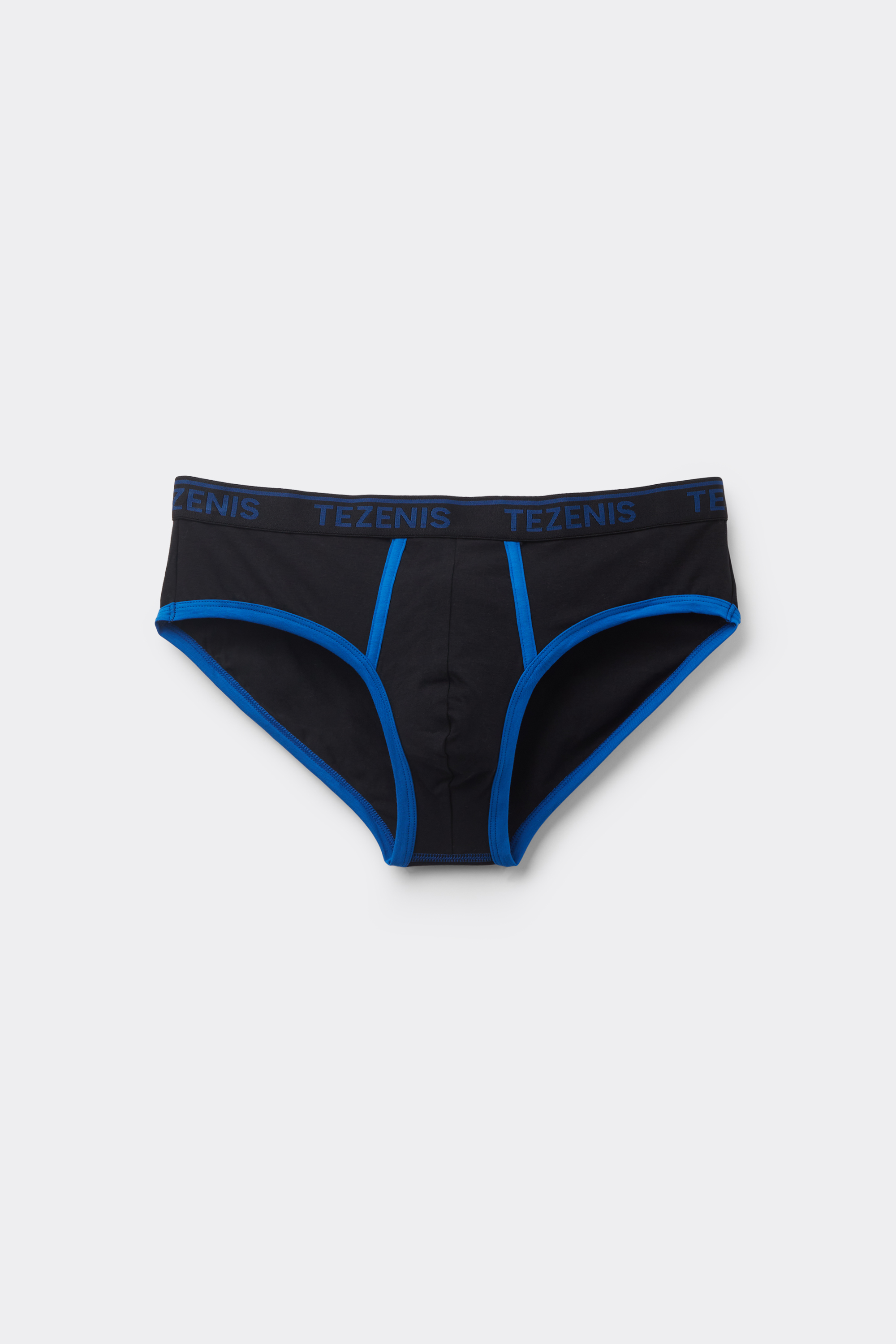 Organic Cotton Briefs with Contrasting Trim and Logo