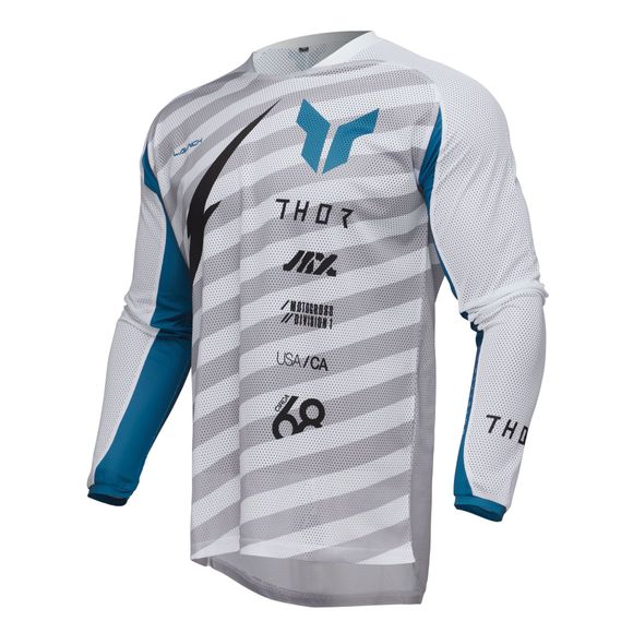 Thor LAUNCH RAID 2025 cross jersey - White / GrayRef: TO3022