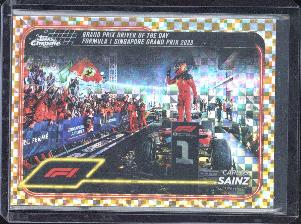 2024 Topps Chrome F1 Carlos Sainz /50