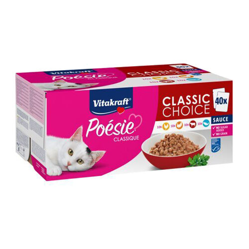 Vitakraft Poesie Classique - Classic Choice - 40 x 85 g